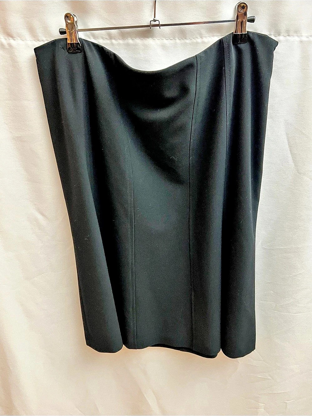 Amanda Smith Women’s Black A-Line Flared Knee Length Skirt Size 14
